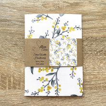 Load image into Gallery viewer, Single Silver Wattle Handkerchief Silken Twine Handkerchief