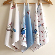 Load image into Gallery viewer, Splendid Blue Wren Handkerchief 3 pack Silken Twine Handkerchief