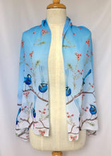Load image into Gallery viewer, Splendid Blue Wren Scarf Silken Twine Scarf