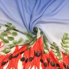 Load image into Gallery viewer, Sturt's Desert Pea Scarf Chiffon Silken Twine Scarf