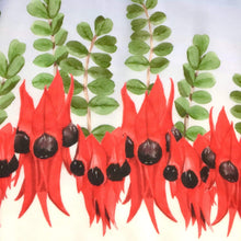 Load image into Gallery viewer, Sturt's Desert Pea Scarf Chiffon Silken Twine Scarf