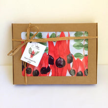 Load image into Gallery viewer, Sturt's Desert Pea Scarf Chiffon Silken Twine Scarf