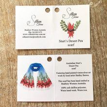 Load image into Gallery viewer, Sturt's Desert Pea Scarf Chiffon Silken Twine Scarf