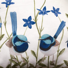 Load image into Gallery viewer, Superb Wren Cushion Cover Cotton Drill Silken Twine Cushion Cover