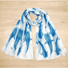 Load image into Gallery viewer, Whale Shark Scarf Silken Twine Scarf