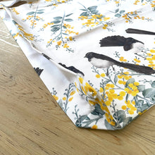 Load image into Gallery viewer, Willie Wagtail 5 Birds reusable bag Silken Twine Tote Bag