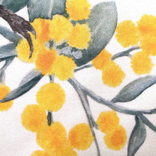 Load image into Gallery viewer, Willie Wagtail and Wattles Cushion Cover single bird Cotton Drill