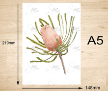 Load image into Gallery viewer, Woolly Orange Banksia Art Print Silken Twine Art Print