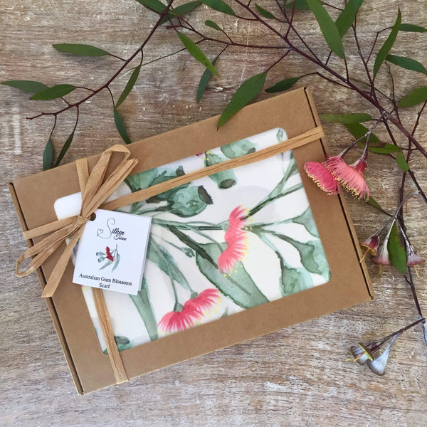 Australian Themed Scarves Featuring Unique Native Australian Flora