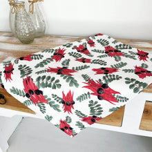 Load image into Gallery viewer, Sturt Desert Pea Tea towel