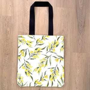 Australian Golden Wattle reusable bag Silken Twine Tote Bag