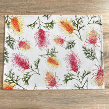 Load image into Gallery viewer, Australian Grevillea Placemat Silken Twine Table Runner