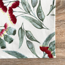 Load image into Gallery viewer, Australian Gum Blossom Placemat Silken Twine Table Runner