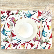 Load image into Gallery viewer, Australian Kangaroo Paw Placemat Silken Twine Table Runner