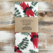 Load image into Gallery viewer, Sturt Desert Pea Tea towel