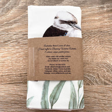 Load image into Gallery viewer, Kookaburra 5 birds Cushion Cover Cotton Drill Silken Twine Cushion Cover