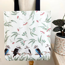 Load image into Gallery viewer, Kookaburras reusable bag Silken Twine Tote Bag