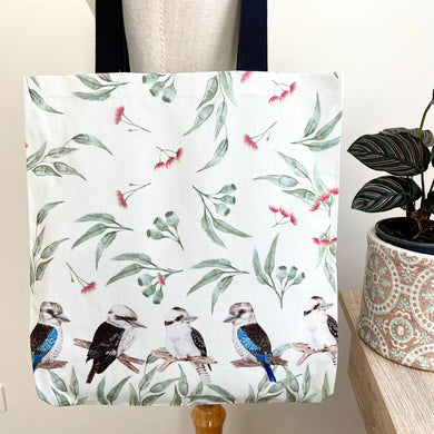 Kookaburras reusable bag Silken Twine Tote Bag
