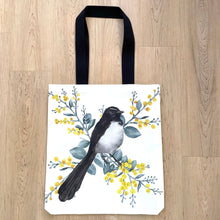 Load image into Gallery viewer, Willie Wagtail Tote Bag Silken Twine Tote Bag