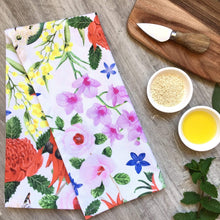 Load image into Gallery viewer, Australian Floral Emblems Tea towel Silken Twine Tea Towel
