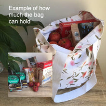 Load image into Gallery viewer, Australian Gum Blossom reusable bag Silken Twine Tote Bag