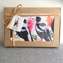 Load image into Gallery viewer, Australian Magpies Scarf Silken Twine Scarf