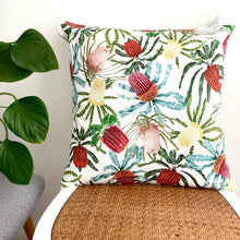 Load image into Gallery viewer, Banksia Cushion Cover Cotton Drill Silken Twine Cushion Cover