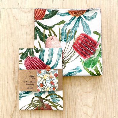 Banksia Flowers Handkerchief Silken Twine Handkerchief
