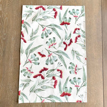 Load image into Gallery viewer, Gum Blossom Tea towel Silken Twine Tea Towel