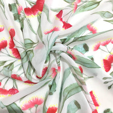 Load image into Gallery viewer, Gum Blossoms Scarf White Silken Twine Scarf