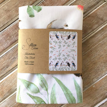 Load image into Gallery viewer, Kookaburra Tea towel Silken Twine Tea Towel