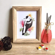 Load image into Gallery viewer, Magpie Art Print (Back) Silken Twine Art Print