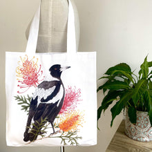 Load image into Gallery viewer, Magpie reusable bag Silken Twine Tote Bag