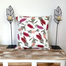 Load image into Gallery viewer, Multi Bottlebrush Cushion Cover Cotton Drill Silken Twine Cushion Cover