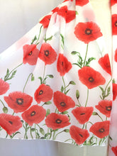 Load image into Gallery viewer, Red Poppy Flower Scarf Silken Twine Scarf