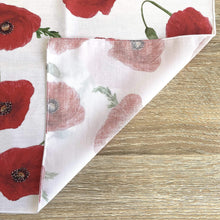 Load image into Gallery viewer, Red Poppy Handkerchief Silken Twine Handkerchief