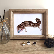 Load image into Gallery viewer, Shingleback Bobtail Lizard Art Print Silken Twine Art Print