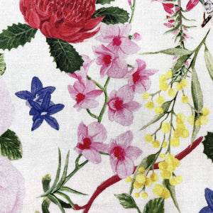 Single Floral Emblems Handkerchief Silken Twine Handkerchief