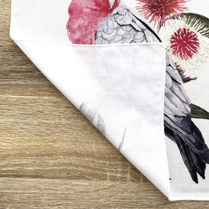 Single Galah Handkerchief Large Bird Silken Twine Handkerchief