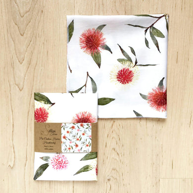 Single Pin Cushion Flowers Handkerchief Silken Twine Handkerchief
