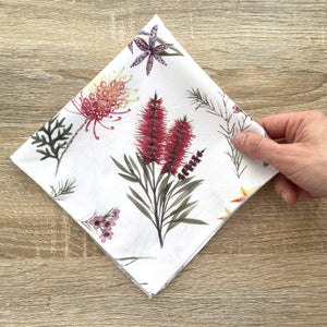 Single Wildflowers Handkerchief all over print Silken Twine Handkerchief