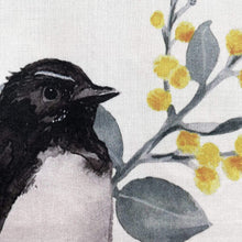 Load image into Gallery viewer, Single Willie Wagtail Handkerchief large bird Silken Twine Handkerchief