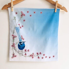 Load image into Gallery viewer, Splendid Blue Wren Handkerchief 3 pack Silken Twine Handkerchief