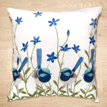 Load image into Gallery viewer, Superb Wren Cushion Cover Cotton Drill
