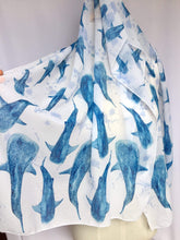 Load image into Gallery viewer, Whale Shark Scarf Silken Twine Scarf